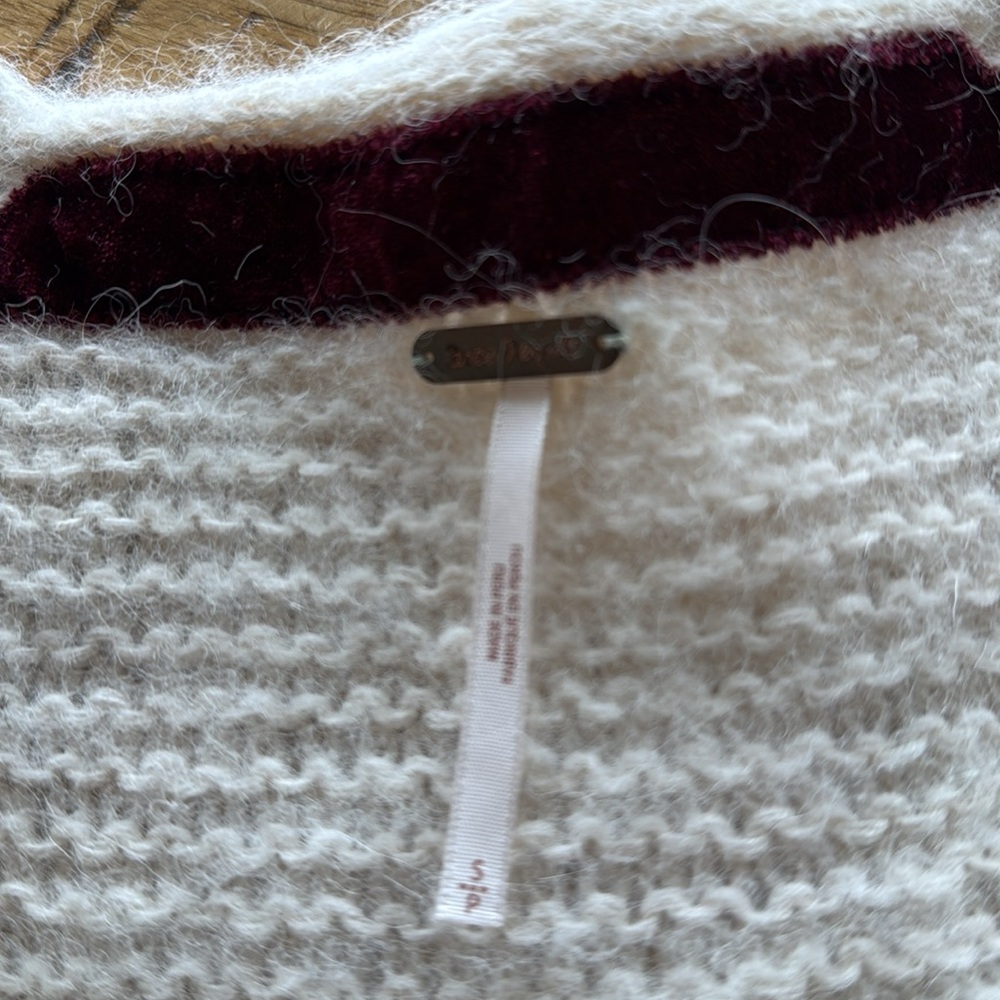 Free People long sleeve sweater cotton and alpaca. - Picture 3 of 5